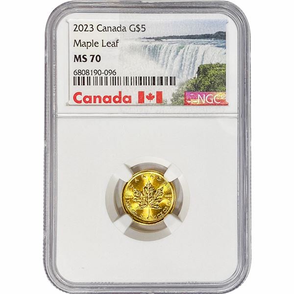 2023 G$5 Canada 1/10oz NGC MS70