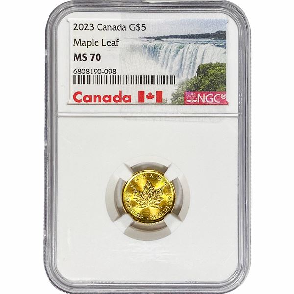 2023 G$5 Canada 1/10oz NGC MS70
