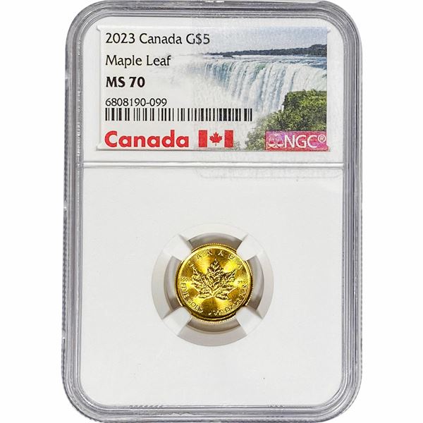 2023 G$5 Canada 1/10oz NGC MS70