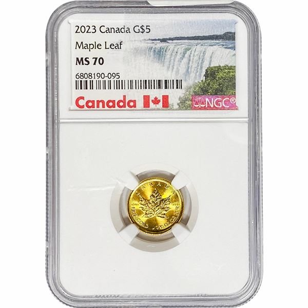 2023 G$5 Canada 1/10oz NGC MS70