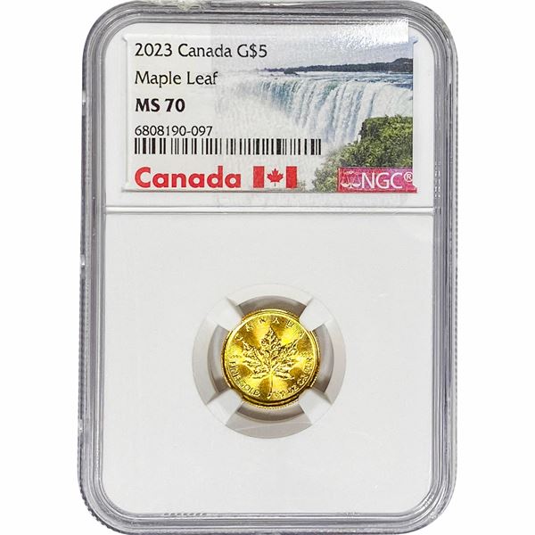 2023 G$5 Canada 1/10oz NGC MS70