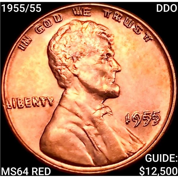 1955/55 DDO Wheat Cent