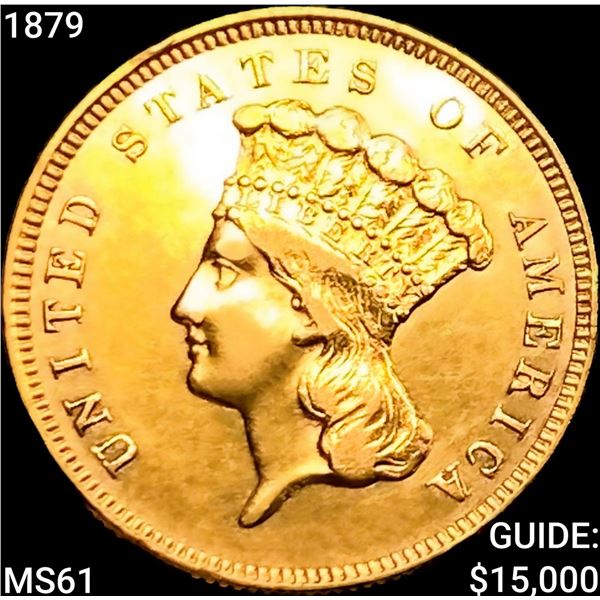 1879 $3 Gold Piece