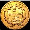 Image 2 : 1878 $3 Gold Piece NEARLY UNCIRCULATED