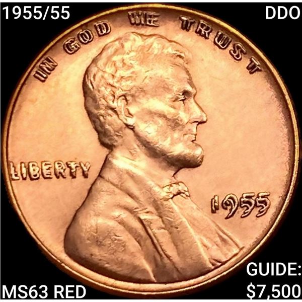 1955/55 DDO Wheat Cent