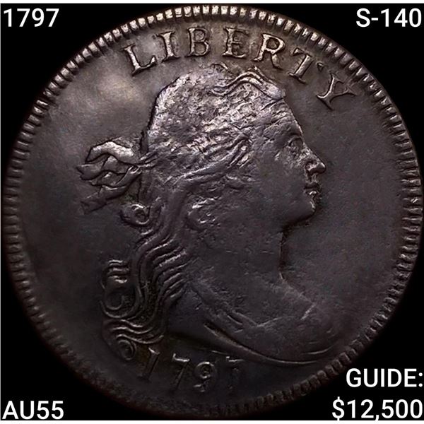 1797 S-140 Draped Bust Large Cent