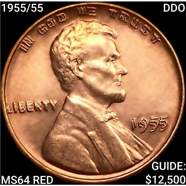1955/55 DDO Wheat Cent