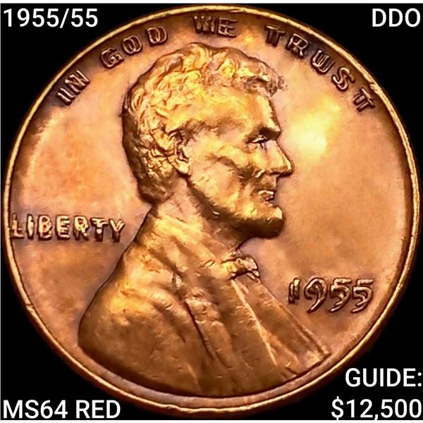 1955/55 DDO Wheat Cent