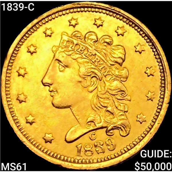 1839-C $2.50 Gold Quarter Eagle
