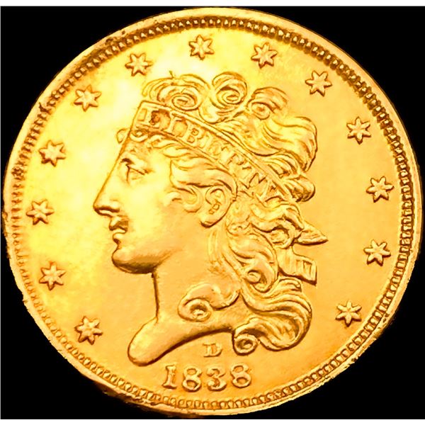 1838-D $5 Gold Half Eagle
