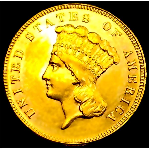 1884 $3 Gold Piece