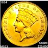 Image 1 : 1884 $3 Gold Piece CHOICE BU
