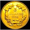 Image 2 : 1884 $3 Gold Piece CHOICE BU