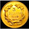 Image 2 : 1869 $3 Gold Piece UNCIRCULATED