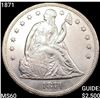 Image 1 : 1871 Seated Liberty Dollar UNCIRCULATED