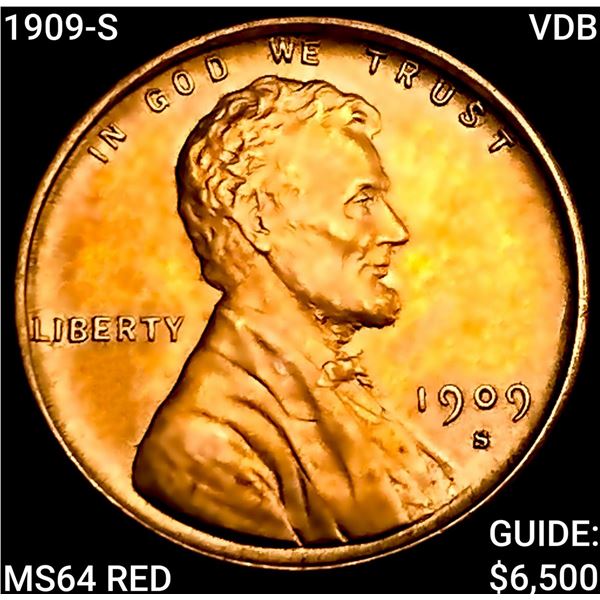 1909-S VDB Wheat Cent CHOICE BU RD