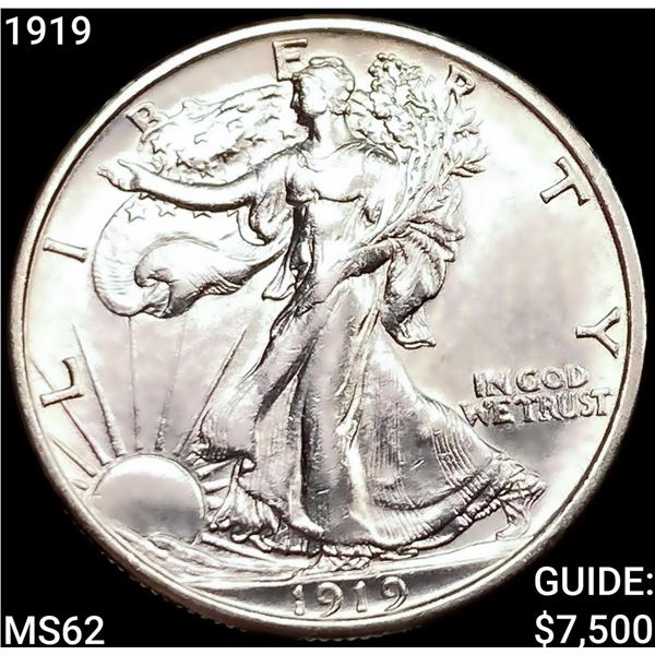 1919 Walking Liberty Half Dollar UNCIRCULATED