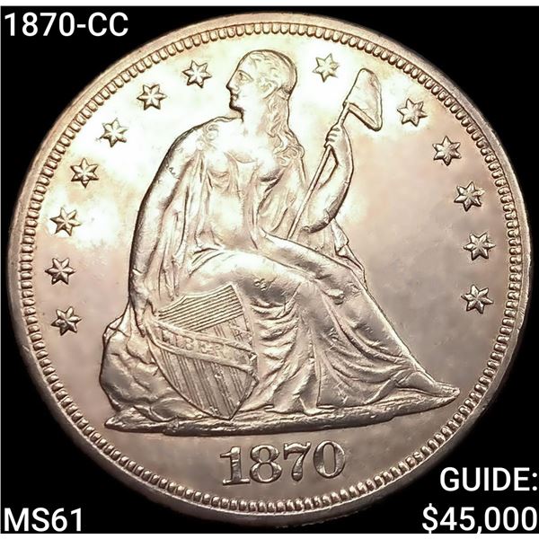 1870-CC Seated Liberty Dollar UNCIRCULATED