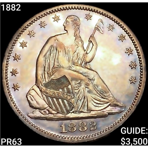 1882 Seated Liberty Half Dollar CHOICE PROOF