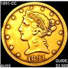Image 1 : 1891-CC $5 Gold Half Eagle HIGH GRADE