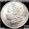Image 1 : 1891-CC Spitting Eagle Morgan Silver Dollar GEM BU