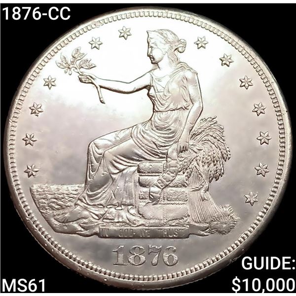 1876-CC Silver Trade Dollar UNCIRCULATED