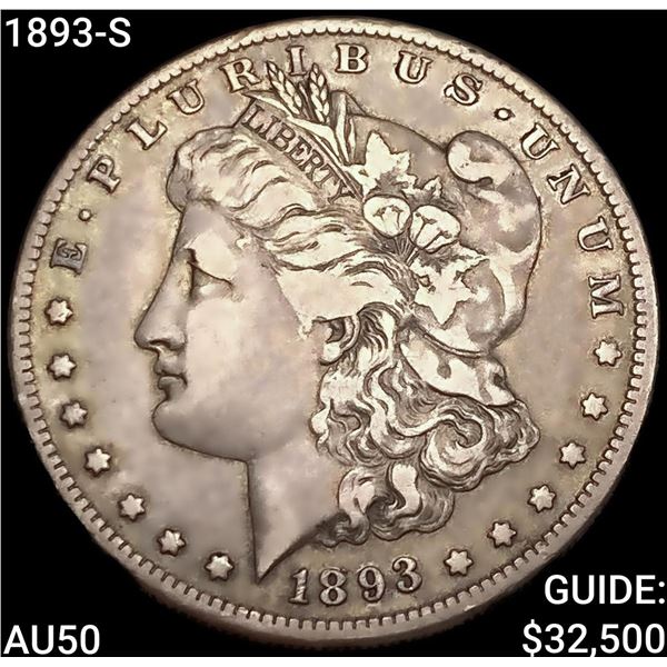 1893-S Morgan Silver Dollar CLOSELY UNCIRCULATED