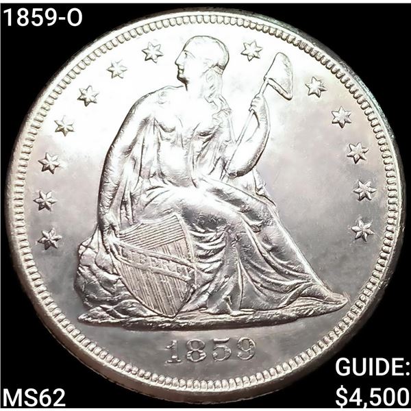 1859-O Seated Liberty Dollar UNCIRCULATED