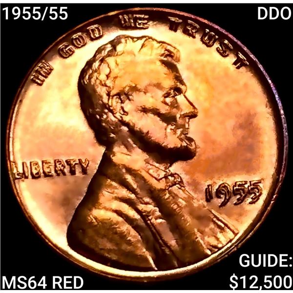 1955/55 DDO Wheat Cent CHOICE BU RD