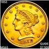 Image 1 : 1852 $2.50 Gold Quarter Eagle GEM BU