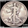 Image 1 : 1921-D Walking Liberty Half Dollar NEARLY UNCIRCULATED