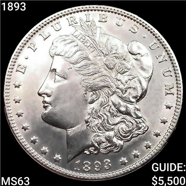1893 Morgan Silver Dollar CHOICE BU