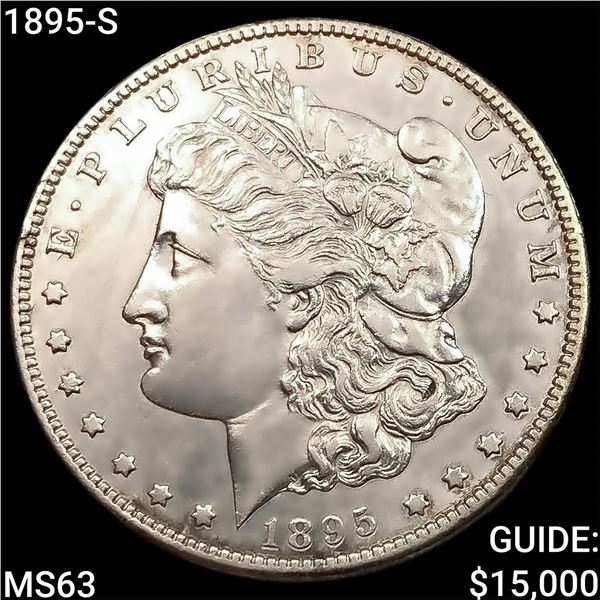 1895-S Morgan Silver Dollar CHOICE BU