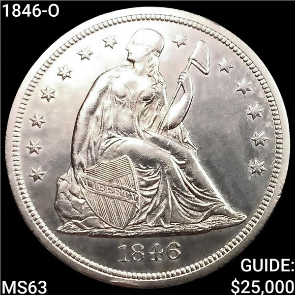 1846-O Seated Liberty Dollar CHOICE BU