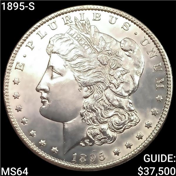 1895-S Morgan Silver Dollar CHOICE BU