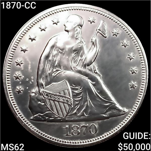 1870-CC Seated Liberty Dollar UNCIRCULATED