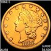 1869-S $20 Gold Double Eagle CHOICE AU