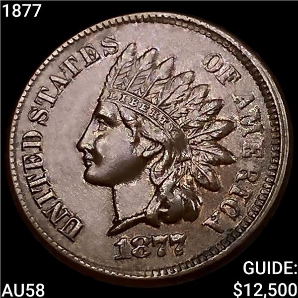 1877 Indian Head Cent CHOICE AU