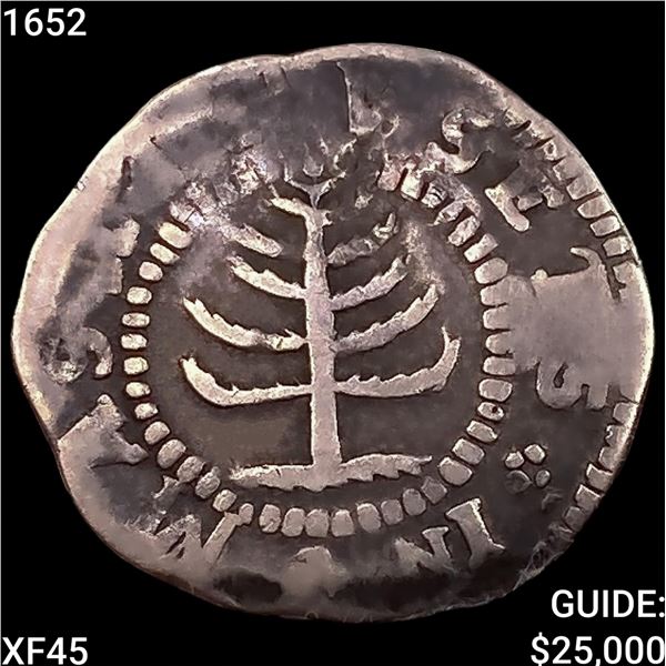 1652 Pine Tree Shilling NEARLY UNCIRCULATED