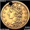 1839-D $2.50 Gold Quarter Eagle CLOSELY UNCIRCULATED
