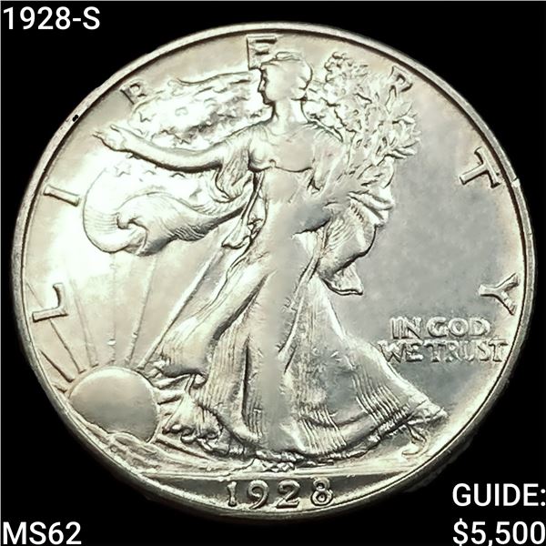 1928-S Walking Liberty Half Dollar UNCIRCULATED