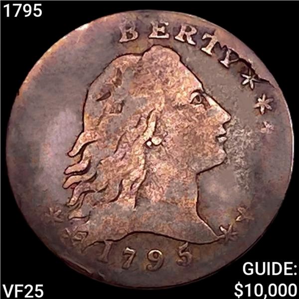 1795 Flowing Hair Half Dime LIGHTLY CIRCULATED