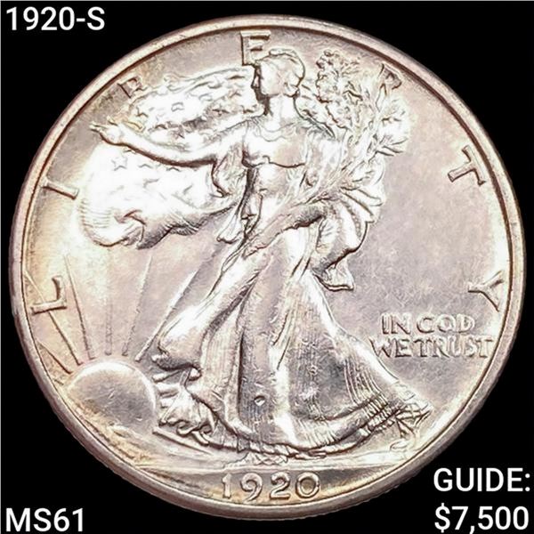 1920-S Walking Liberty Half Dollar UNCIRCULATED