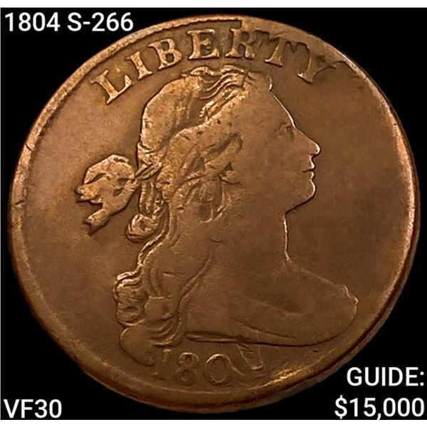 1804 S-266 Draped Bust Large Cent LIGHTLY CIRCULATED