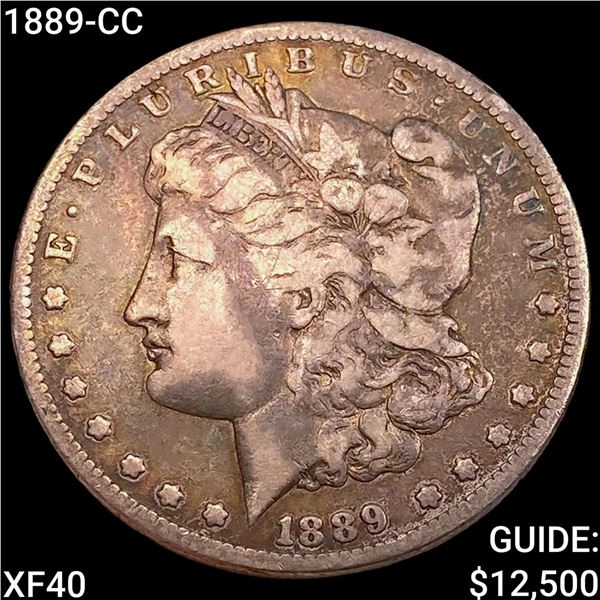 1889-CC Morgan Silver Dollar NEARLY UNCIRCULATED