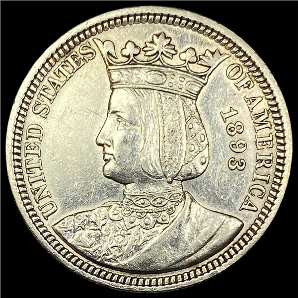 1893 Columbian Exposition Quarter Dollar CLOSELY UNCIRCULATED