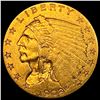 Image 1 : 1908 Indian Head $2.5 Gold Quarter Eagle CLOSELY UNCIRCULATED