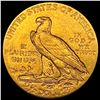 Image 2 : 1908 Indian Head $2.5 Gold Quarter Eagle CLOSELY UNCIRCULATED