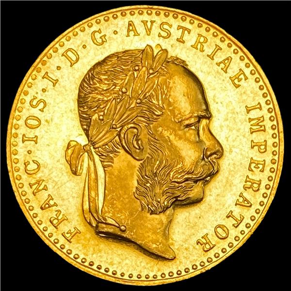 Austria 1915 Gold 4 Ducat (Restrike) SUPERB GEM BU