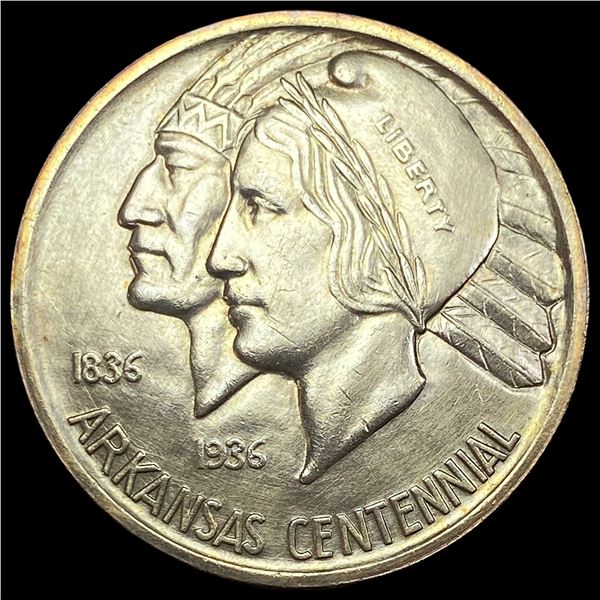 1936 Arkansas Centennial Silver Half Dollar HIGH GRADE